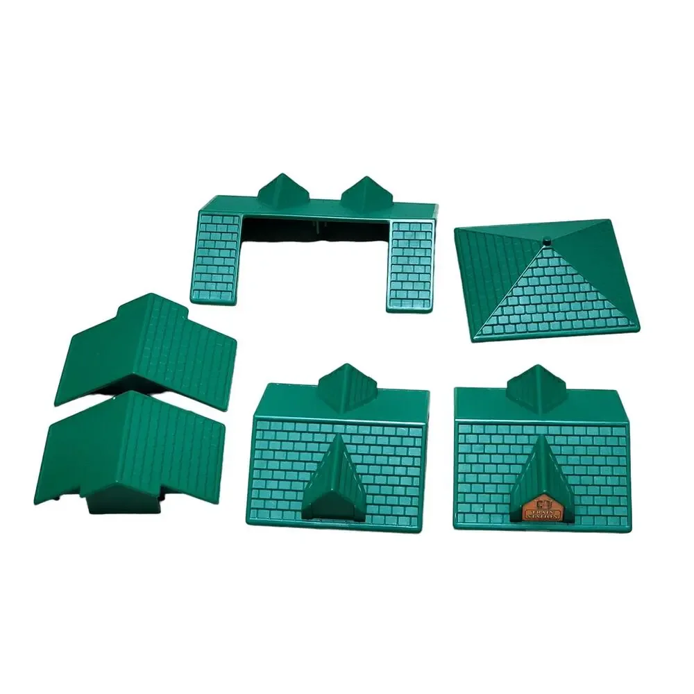Lot of 6 Lincoln Logs Replacements Roof 1998 Hasbro Original Bundle